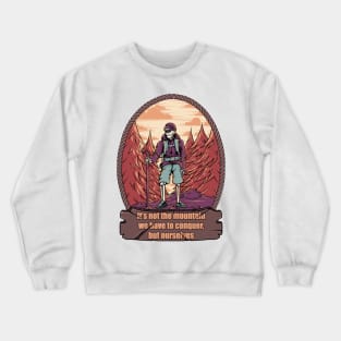 Hiking Mountain Crewneck Sweatshirt